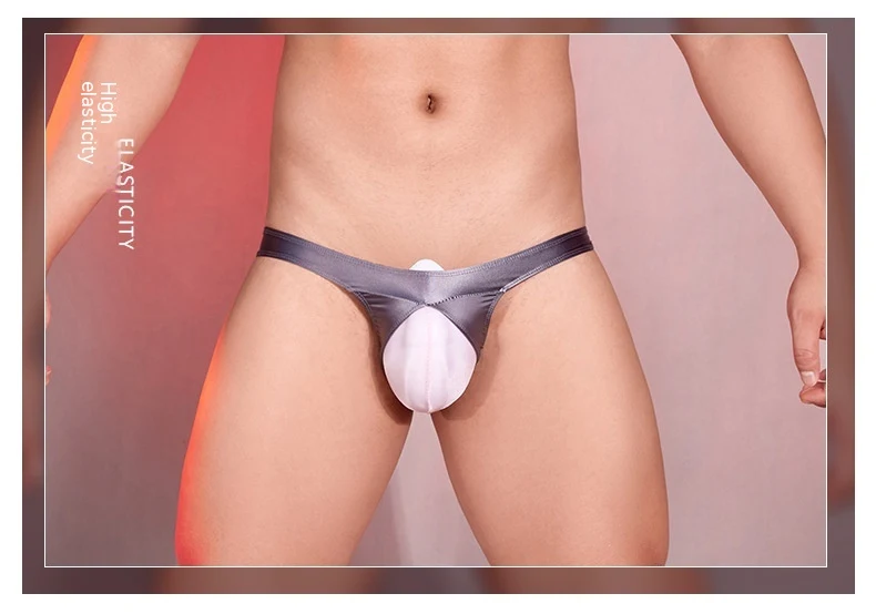 Cueca T-back masculina, alta elasticidade, leve, confortável e respirável. Ideal para quem busca liberdade de movimento e frescor. — foto 3