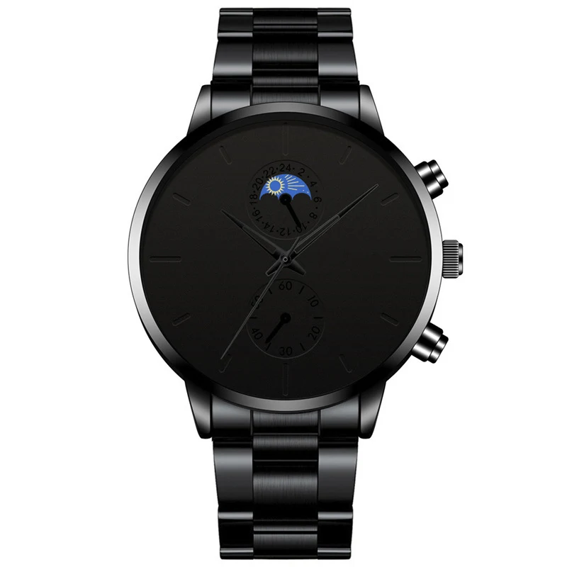 Relógio de moda em aço inoxidável com movimento de quartzo, elegante e durável. Ideal para uso diário, combina estilo e precisão. — foto 2