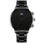 Relógio de moda em aço inoxidável com movimento de quartzo, elegante e durável. Ideal para uso diário, combina estilo e precisão. — foto 2