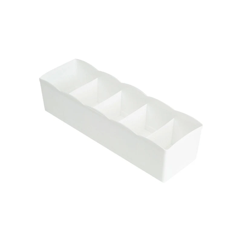 Title 5, Stackable Drawer Storage Box Divided Grid Plast...