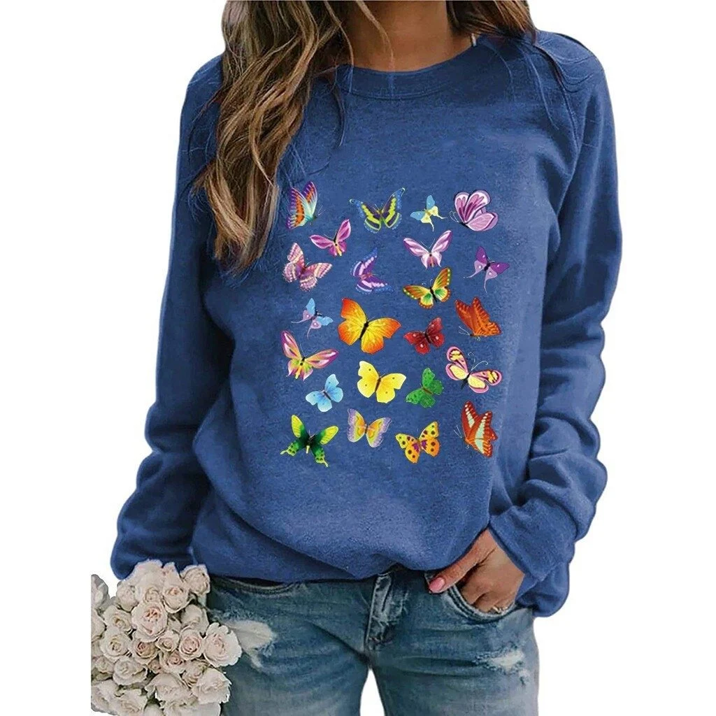 Maglione girocollo con stampa animalier europea e americana — foto 1
