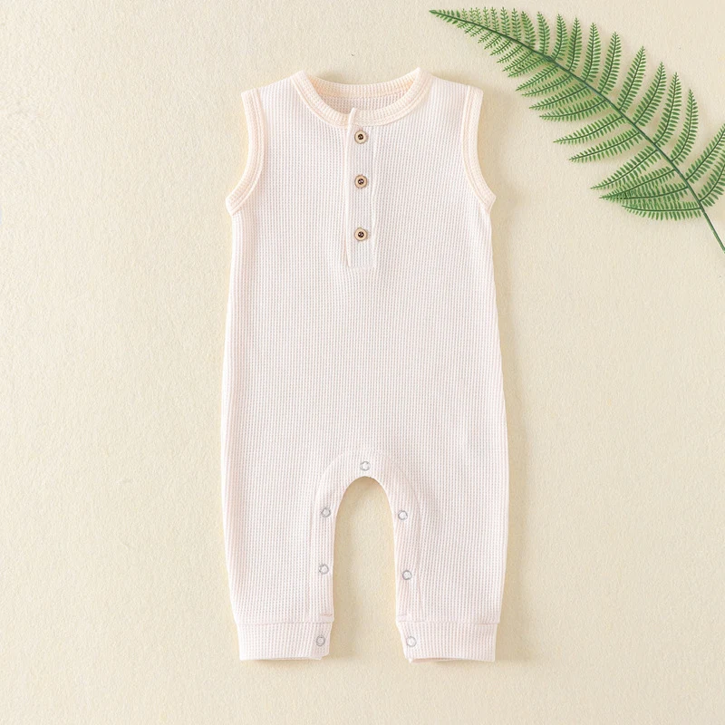 Macacão Bebê Sem Mangas Body Romper Verão Roupa Infantil Fresquinha e Confortável para Recém-Nascidos e Crianças Pequenas Ideal para climas quentes. — foto 2