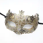 Maska Płaska Książę Vintage na Bal Halloweenowy. Idealna na kostiumową zabawę, stylowa i efektowna. — zdjęcie 1