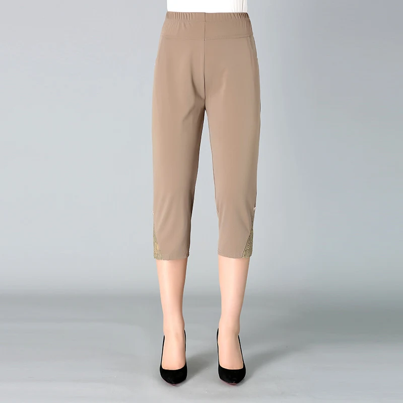 Summer High-waist Straight-leg Plus Size Trouser. Comfortable and stylish, perfect for warm weather, flattering fit, and — photo 5