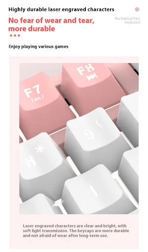 Title 6, Mechanical Feeling Keyboard Mouse Suit for Enha...