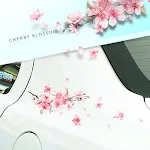 Personalized Creative Cherry Blossom Car Stickers. Add a unique floral touch to your vehicle with durable, weather-resis — photo 2