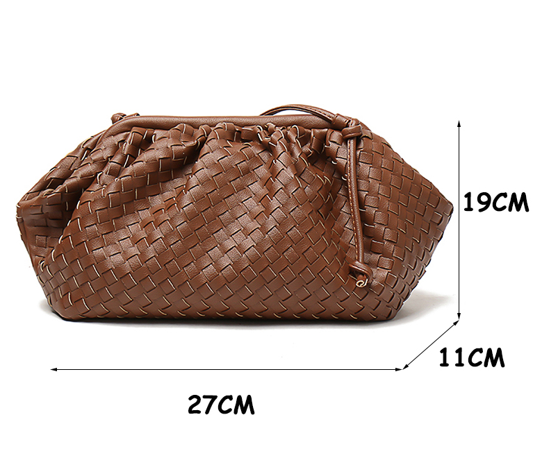 Soft Leather Weave Lady Handbags offers stylish convenience. Carry your essentials with comfort and elegance, perfect fo — photo 4
