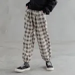 Checked Pants One Piece