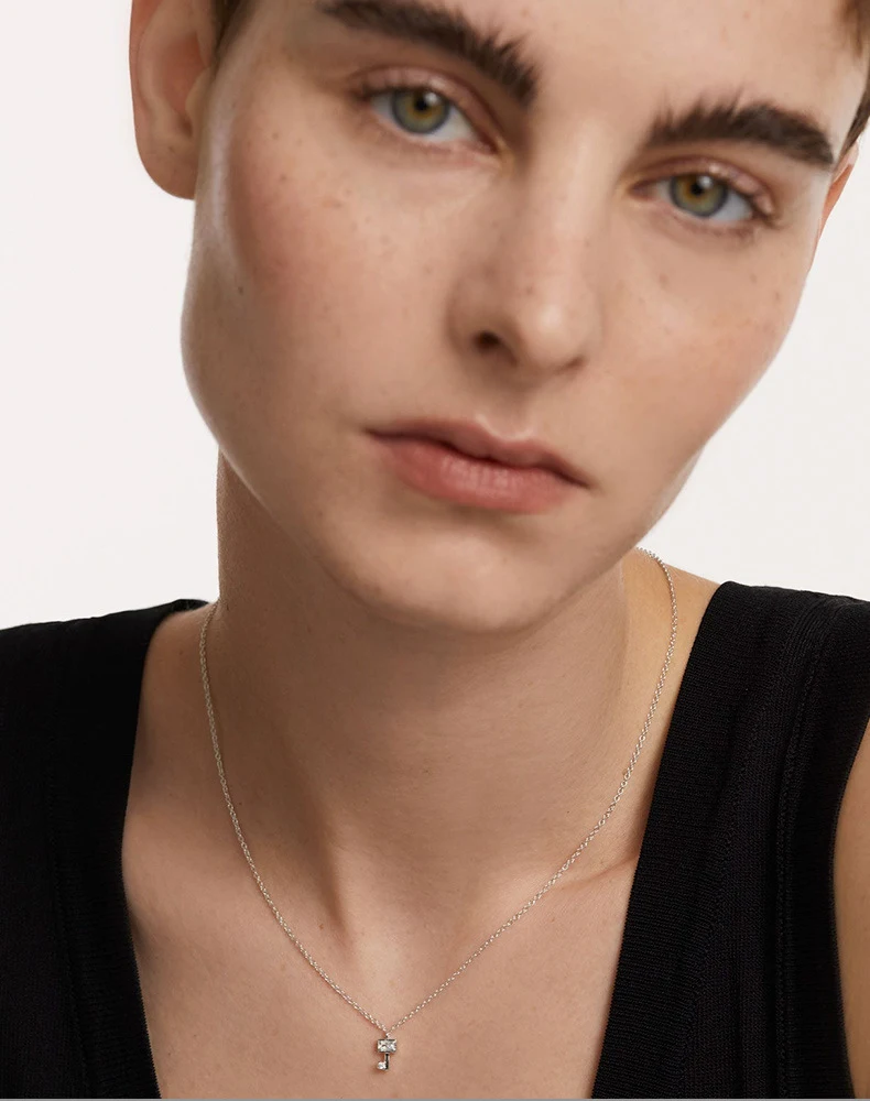 Title 16, S925 Sterling zilveren sleutelketting voor desi...