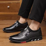 New Style Inner Heightening Men's Shoes, Breathable Casual Leather. Comfortable and stylish daily wear, discreetly add h — photo 3