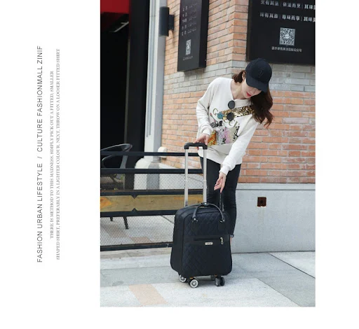 Title 12, Oxford cloth suitcase for travel. Lightweight, ...