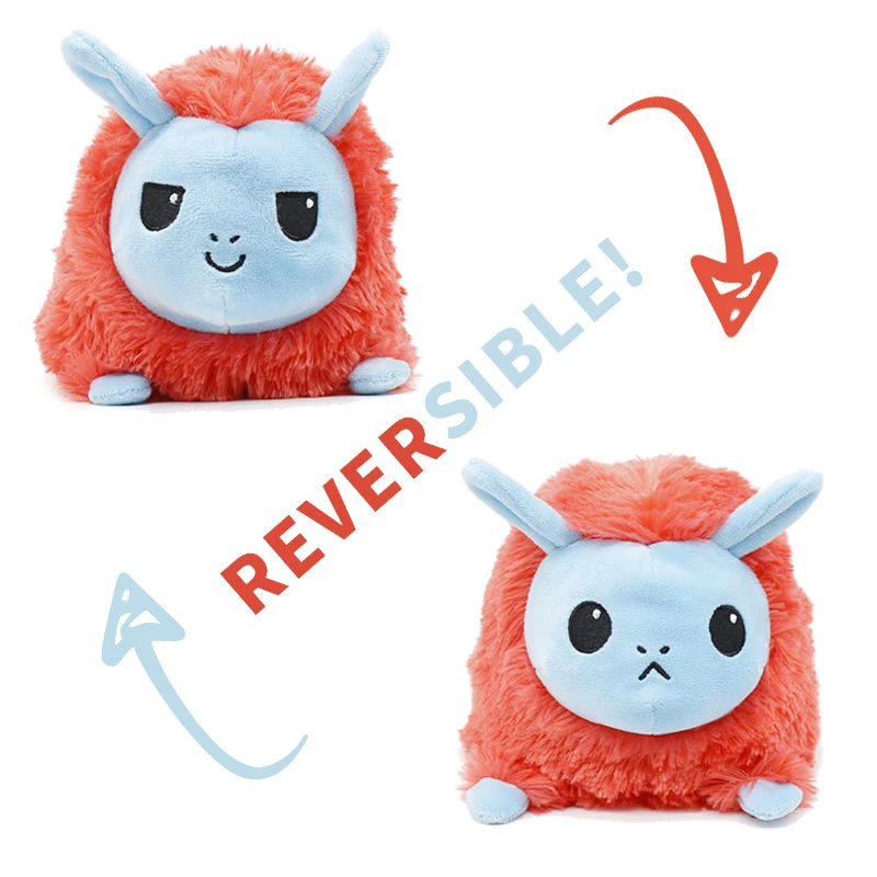 Bichinho de Pelúcia Alpaca Laranja com Rosto Flip, Brinquedo Fofo de Desenho Animado para Bebês, Ideal para Presentear e Divertir — foto 5