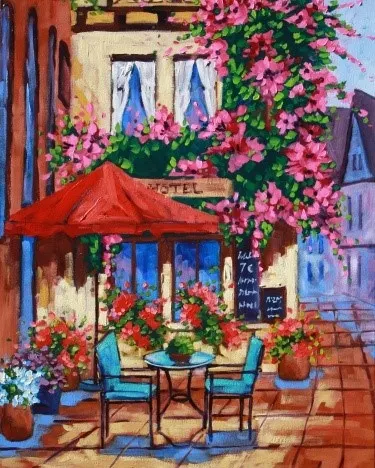 Title 7, Adult Digital Oil Painting Frame, Picture Rural...
