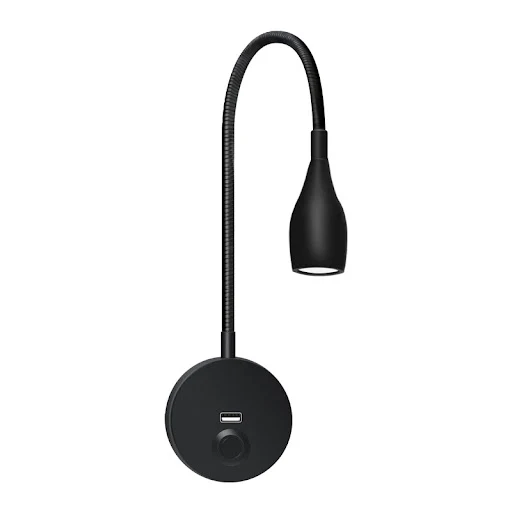 Title 5, LED Wall Lamp Bedside Reading Hose Touch Contro...