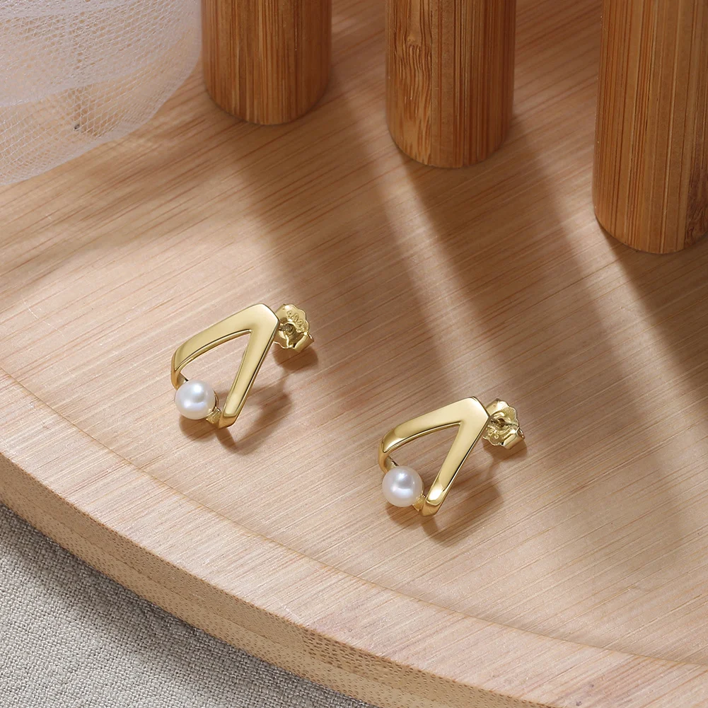 Brincos Shangda de prata esterlina 925 com pérolas barrocas naturais. Elegância clássica e atemporal, perfeitos para uso diário e especial. — foto 7
