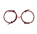 Pulseira magnética Simple Nylon Love para casais, com nylon resistente e ímãs que se unem, um laço de amor simples. — foto 25