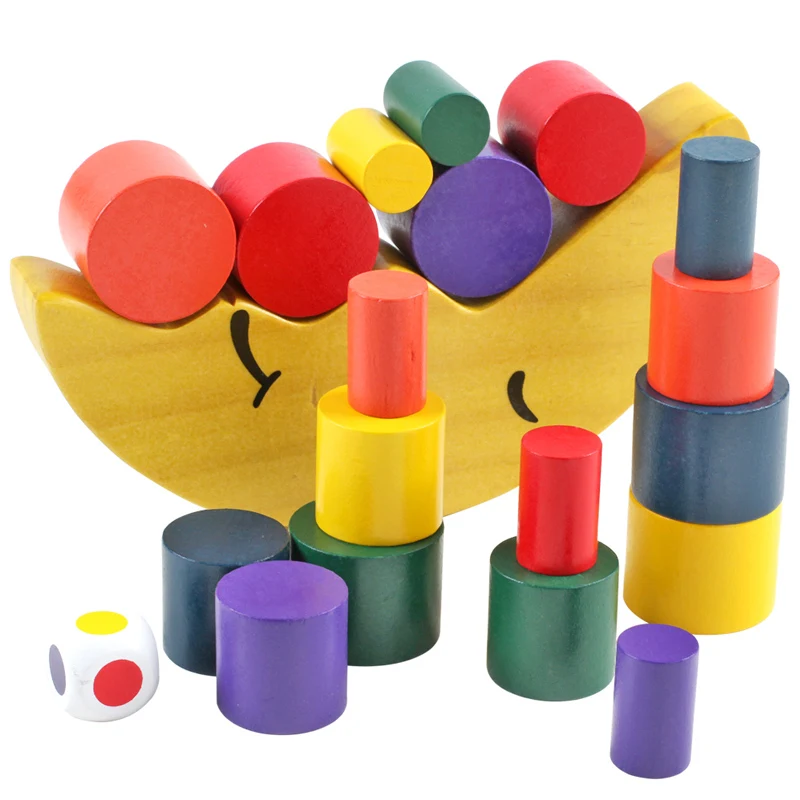 Moon Balance Building Block Jenga Wooden Toy, Creative Stacking and Balancing Game, Develops Fine Motor Skills and Imagi — photo 5