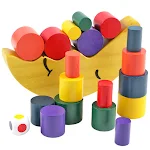 Moon Balance Building Block Jenga Wooden Toy, Creative Stacking and Balancing Game, Develops Fine Motor Skills and Imagi — photo 5