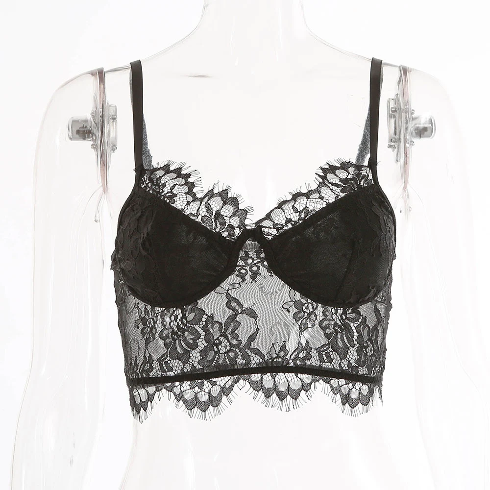 Title 10, Top suspensório de lingerie de renda sexy para ...