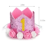 Fashion Pet Birthday Hats Cute Sequin Crown Dog Birthday Hat Pet Party Hat For Christmas Birthday Party Hair Accessories — photo 6