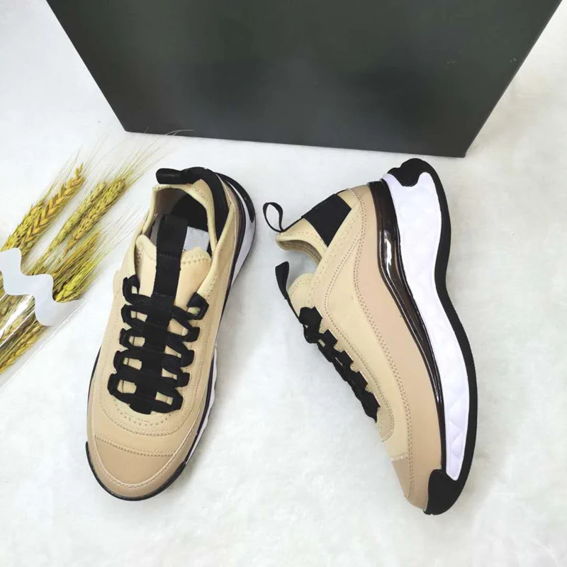 Daddy Shoes Women's Stitching Casual Sports Shoes in White, featuring a thick-soled, light Zenggao design for added heig — photo 2