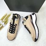 Daddy Shoes Women's Stitching Casual Sports Shoes in White, featuring a thick-soled, light Zenggao design for added heig — photo 2