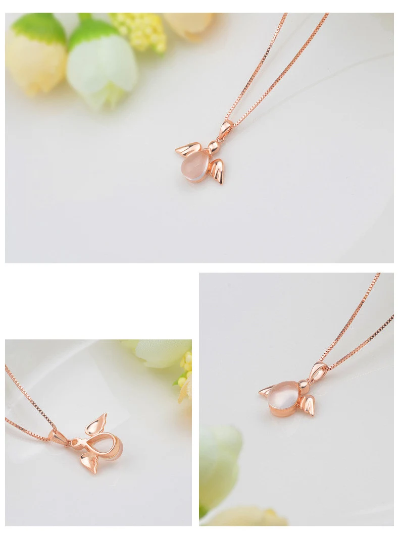 Title 6, Colar coreano Stall Goods banhado a ouro rosa c...