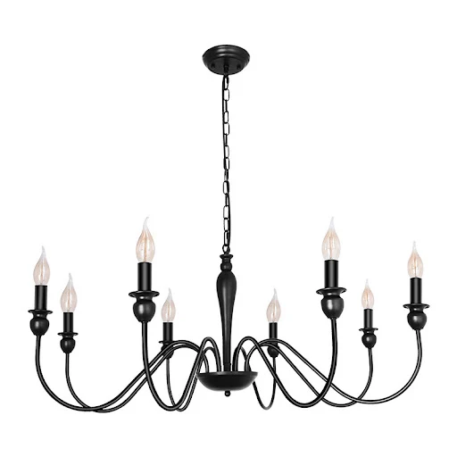 Title 2, Candle chandelier dining room light fixture in ...