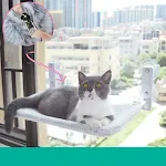 Cat Suction Cup Window Hammock. Give your cat a comfy, sunny spot with this easy-to-install bed. Perfect for relaxing an — photo 8