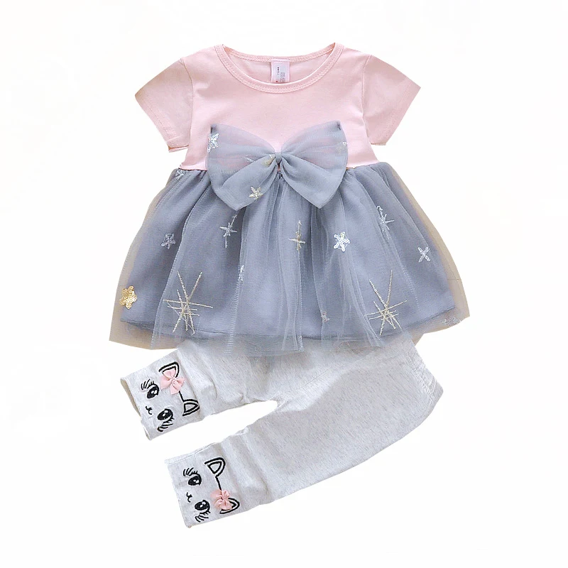 Sommerkleid im Western-Stil, 01 Jahr Rock-Anzug, Baby- und Kinderbekleidung für den Sommer, bezaubernd und bequem — foto 1