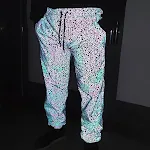 Colorful reflective cross-border pants European and American hip-hop laser camouflage trousers for a stylish look, casua — photo 2