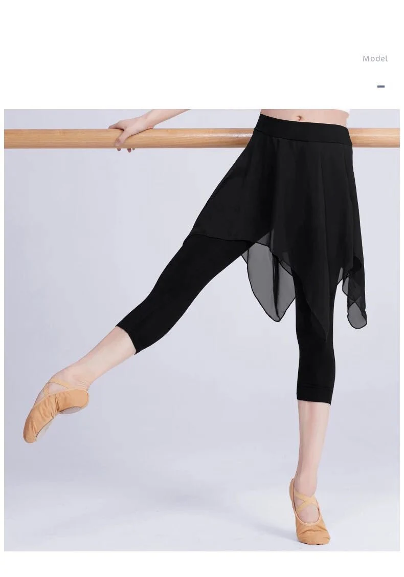 Ropa de práctica de ballet para mujer adulta Culottes de danza Disfruta la libertad de movimiento con estos culottes perfectos para tus clases. — foto 4
