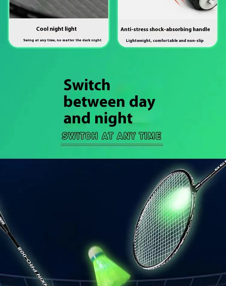 Title 4, Colorful Luminous Outdoor Fitness Exercise Badm...