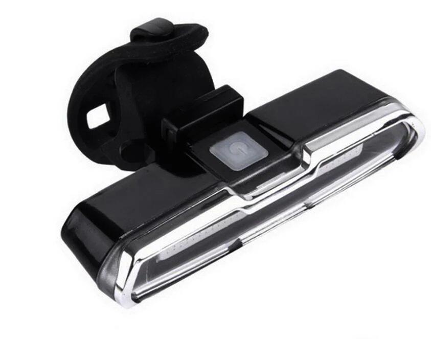 Lanterna traseira USB vermelha e azul para mountain bike. Luz de aviso de segurança. Instalação fácil e alta visibilidade para pedalar seguro. — foto 1