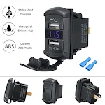 Caricatore USB doppio per auto Ricarica rapida e sicura per due dispositivi contemporaneamente Adattatore per presa accendisigari perfetto per viaggi e uso quotidiano — foto 3