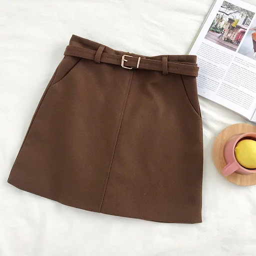 Title 10, High waist A-line skirt with Bag Hip design, al...