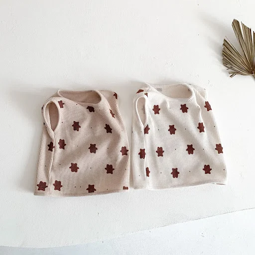 Title 20, Traje de bebé con estampado de oso, conjunto de...