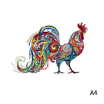 Quebra-cabeça de madeira animal tridimensional irregular Alien Galo, um desafio divertido e educativo para todas as idades, estimula a criatividade e a coordenação motora. — foto 3