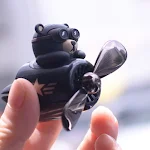 Aviator Bears Car Air Outlet Aromatherapy Ornaments. Cute aviator bear design refreshes car air, provides pleasant scent — photo 7