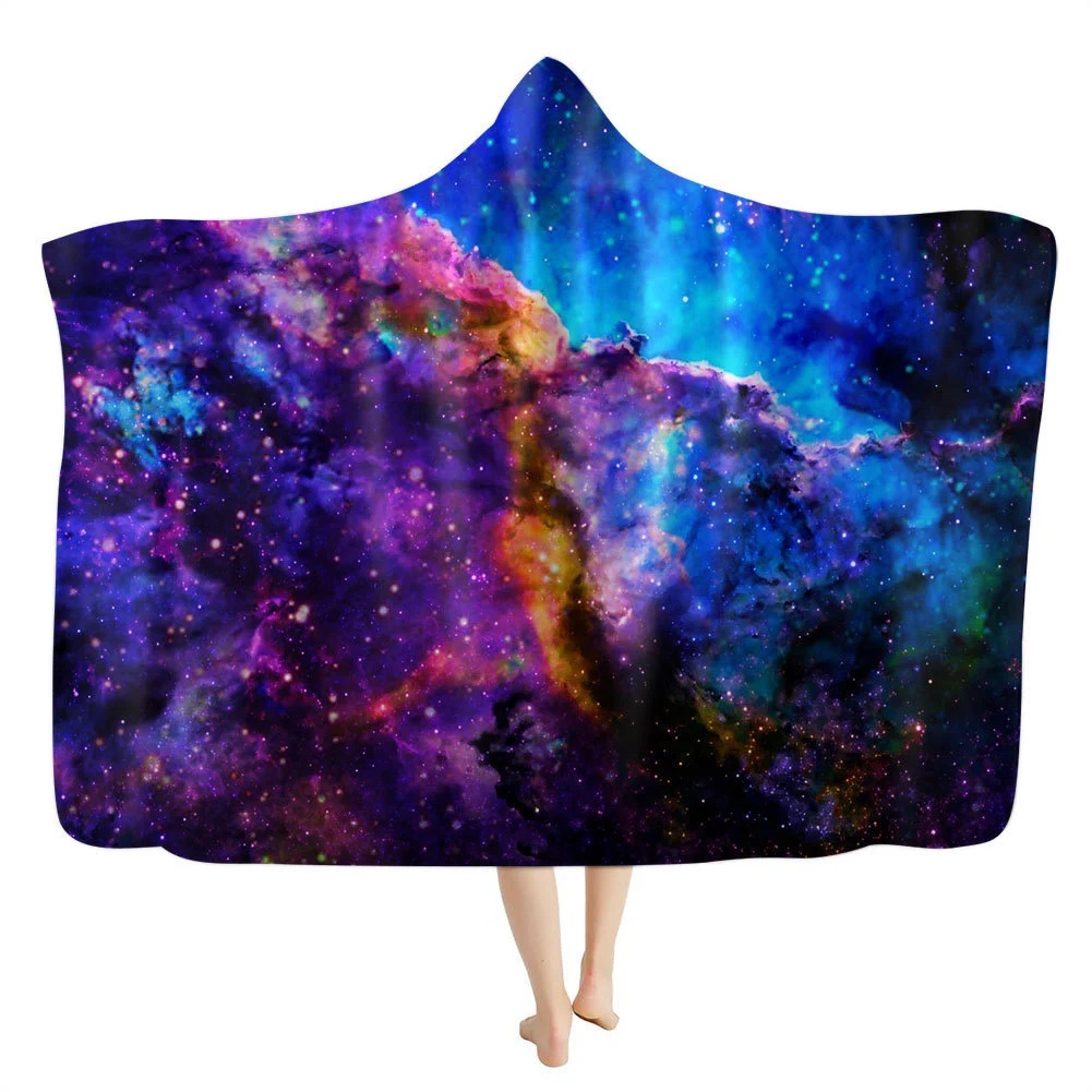 Manta com capuz e estampa de anime de desenho animado, macia e aconchegante. Ideal para casa, presente perfeito para fãs. — foto 2