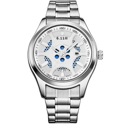 Relógio Lightwave masculino à prova d'água com pulseira de aço, economizador de energia, proteção ambiental. Durabilidade e estilo. — foto 3