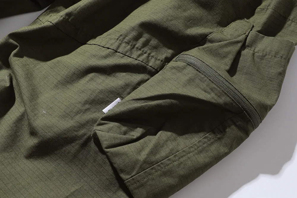 Heren multi-pocket cargobroek outdoor met plooien, ideaal voor buitenactiviteiten, wandelingen en avonturen. Functioneel en comfortabel. — foto 23