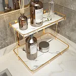 Light Luxury Bathroom Shelf for stylish storage and organization. Elegant design, easy installation, practical space-sav — photo 2