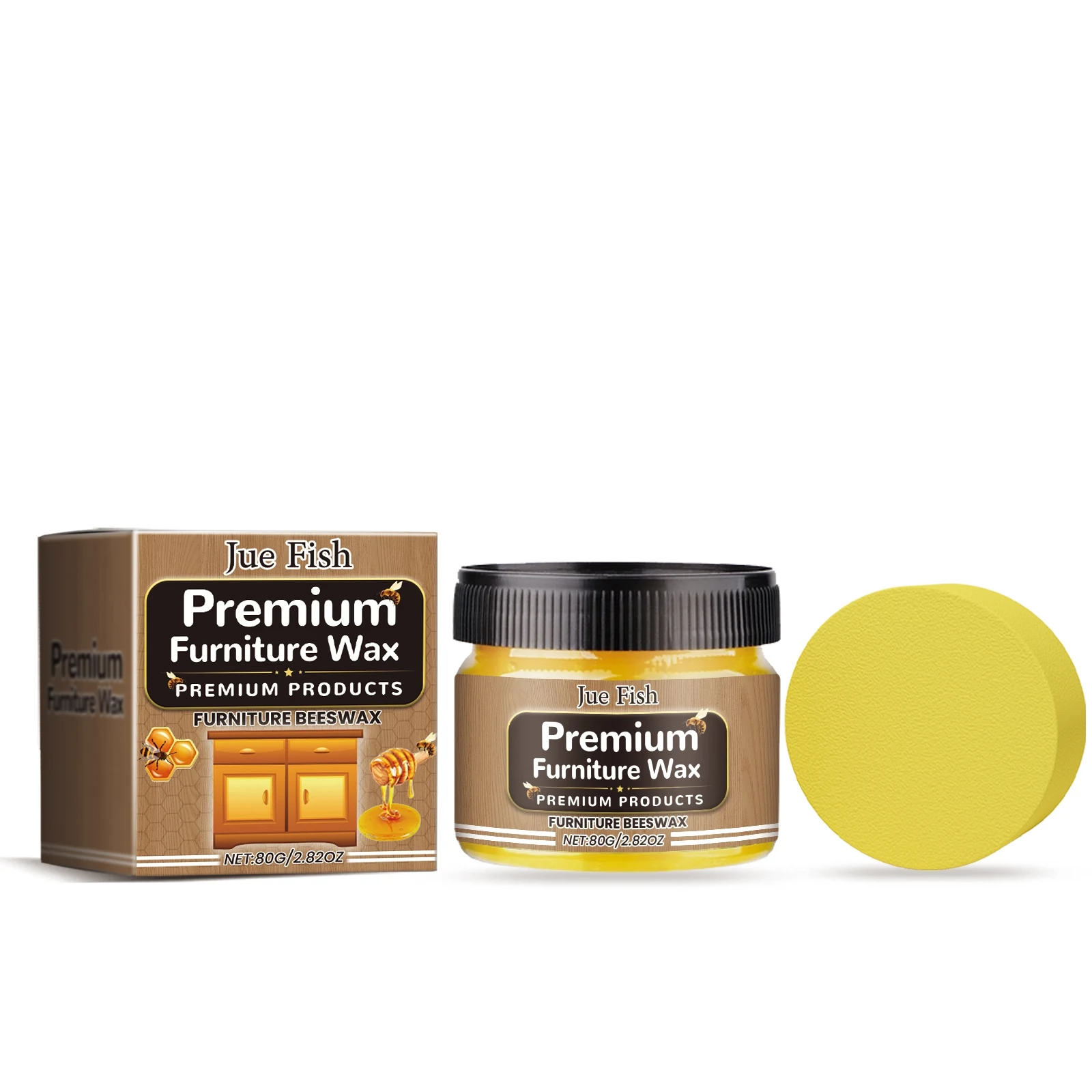 Premium Furniture Wax Restores, Protects, and Enhances Wood Beauty. Nourishes and Revives Surfaces with a Durable, Elega — photo 1