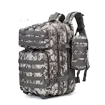 Mochila camuflada impermeável masculina, ideal para atividades ao ar livre. Proteção contra água, design tático e funcional. — foto 13