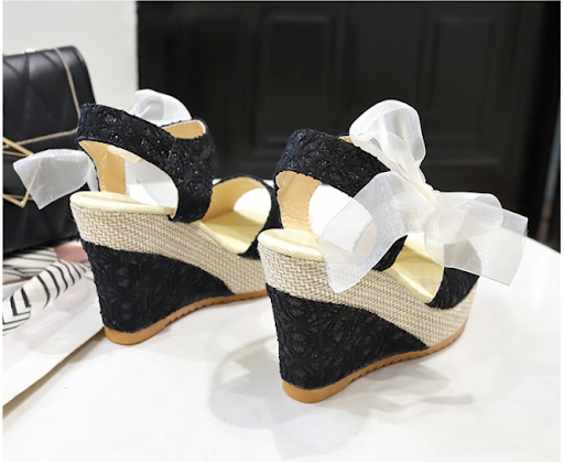 Title 4, Fashionable Wedge Heel All-Match Super High Hee...