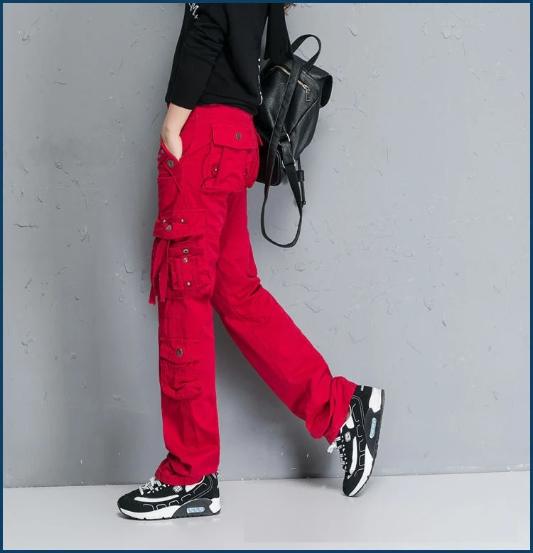 Title 9, Outdoor Multi-pocket Overalls Fashion Straight ...