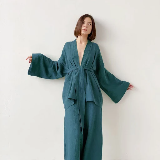 Title 8, Womens French Loose Cotton Nightgown