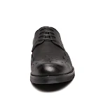 Męskie skórzane buty z miękkiej skóry, o ostrym nosku, zapewniające elegancki wygląd i komfort noszenia, doskonałe na każdą okazję. — zdjęcie 3