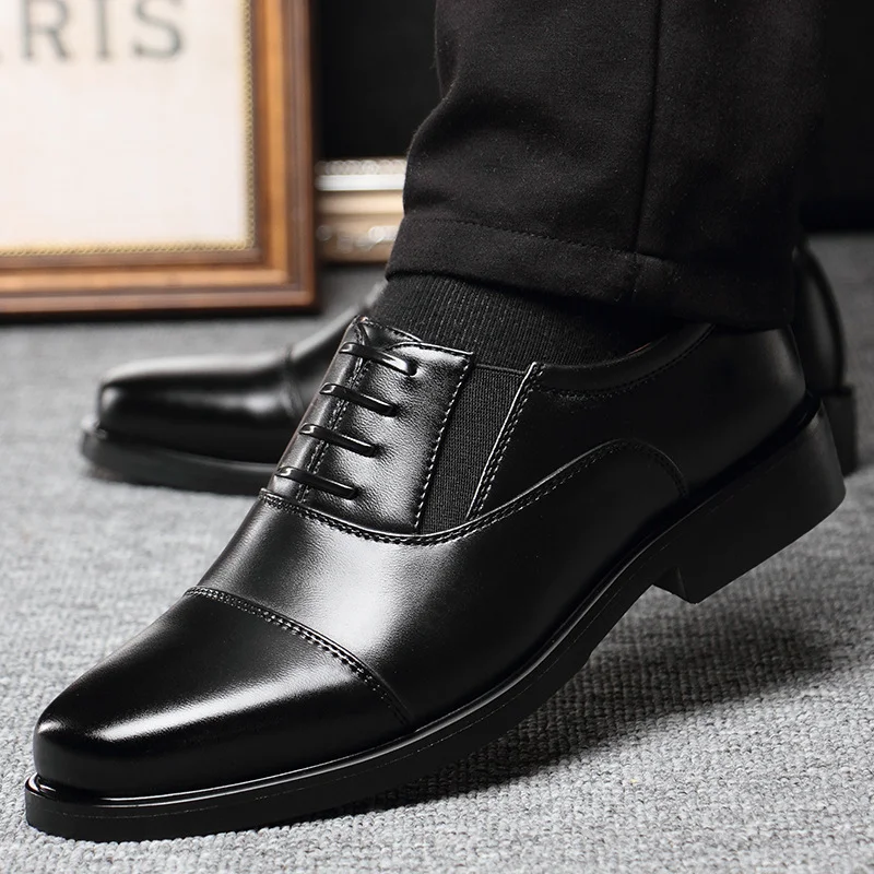 Title 2, Mens leather business casual shoes. Comfortabl...